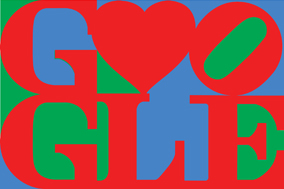 Happy Valentine's Day from Google & Robert Indiana. Courtesy of the Morgan Art Foundation / ARS, NY Happy Valentine's Day from Google & Robert Indiana. Courtesy of the Morgan Art Foundation / ARS, NY