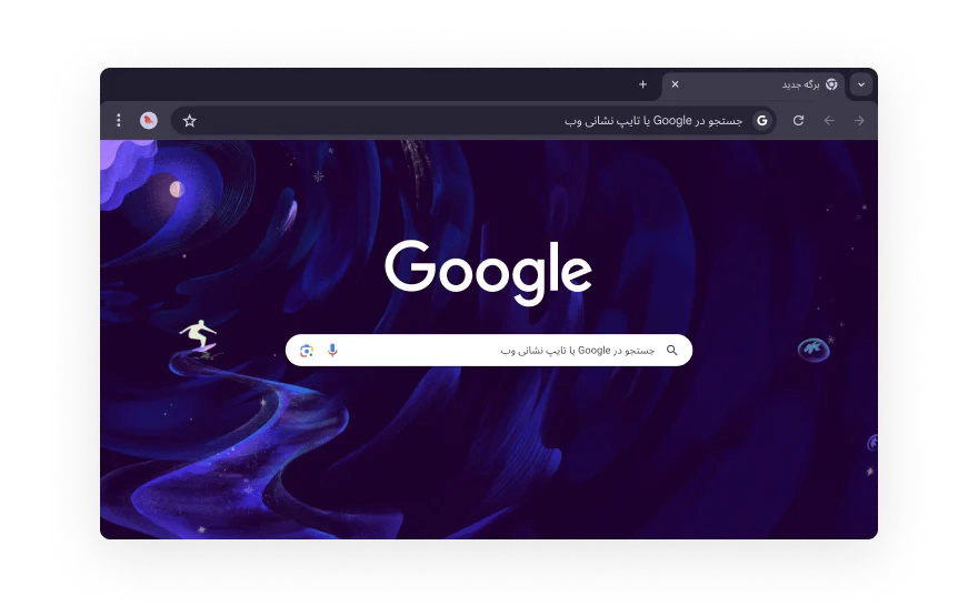 An abstract Chrome UI is surrounded by icons that represent categories for browser extensions. The icons represent Shopping, Entertainment, Tools, Art & Design, and Accessibility.