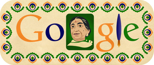 Sarojini Naidu's 135 birthday